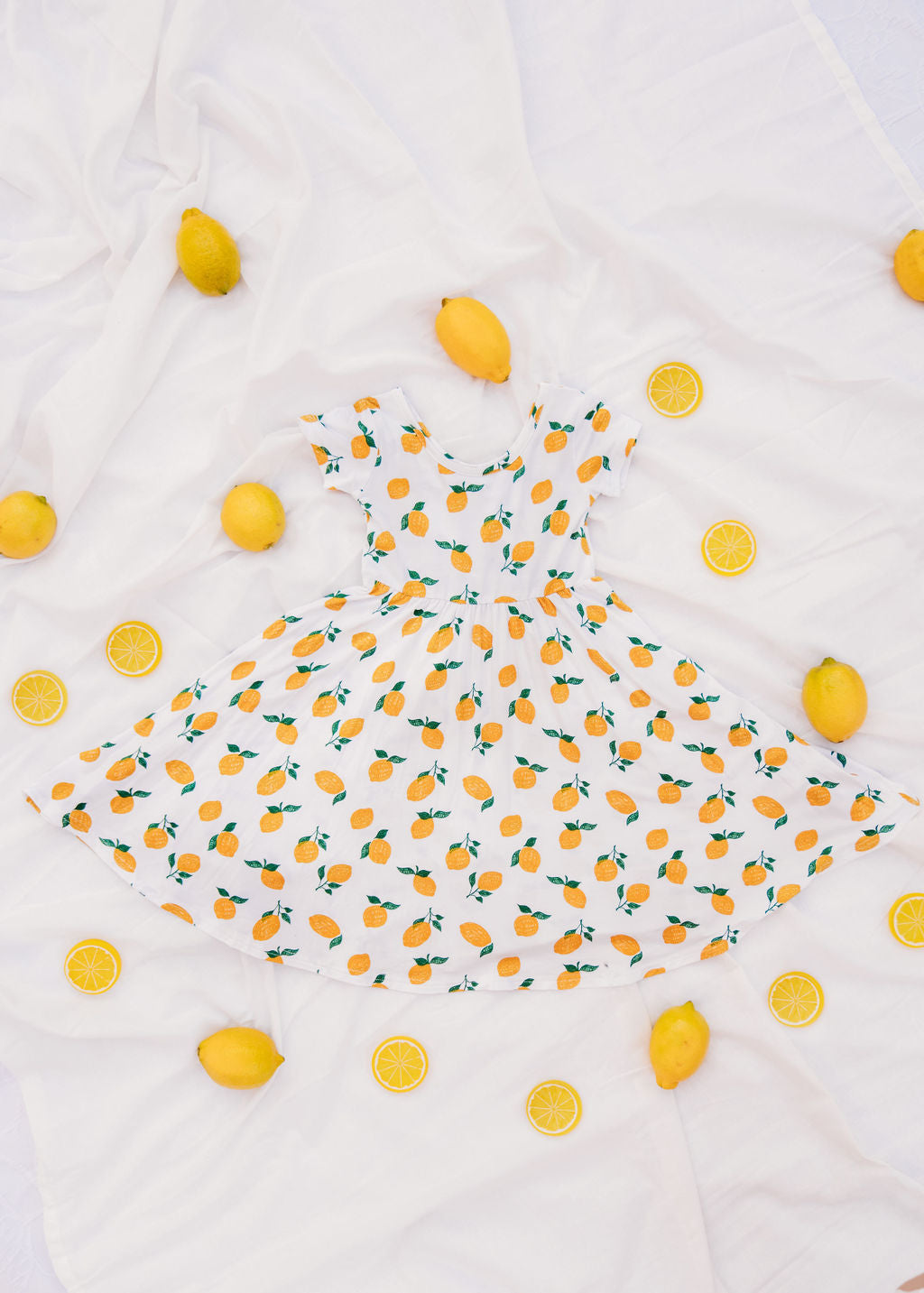 Twirl Dress in Lemons